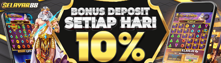Bonus Deposit Harian 10%